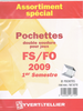 Assortiment spécial pochettes double soudure pour jeux FS / FO 1er semestre  2009. Réf 16710. pochettes parfaitement adaptées aux jeux complémentaires  intérieur FS / FO.