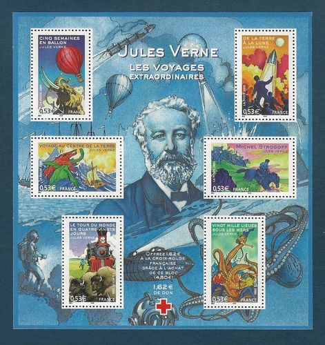 Bloc personnages Jules Verne les voyages extraordinaires N°85