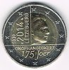 Monnaie 2 Euro commémorative du Luxembourg 2014, commémorant le 175ème anniversaire de l'indépendance du Luxembourg.