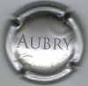 Capsule de muselet du champagne Aubry de Jouy - les - Reims, contour argent, état superbe.