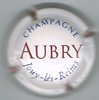 Capsule de muselet du champgne. Aubry de Jouy - les - Reims. contour blanc, état superbe.