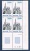 Timbres poste de France bloc de quatre timbres avec coin daté du 5. 6. 81. neuf. Réf Yvert & Tellier N° 2134 type Sainte Anne d' Auray, bloc intat.