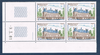 Timbres poste de France bloc de quatre timbres avec coin daté du 9. 3. 81. neuf.  Réf Yvert & Tellier N° 2135  type Château de Sully, à  Rosny-sur-Seine, bloc intact.