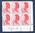 Timbres poste de France bloc de six timbres avec coin daté du 13. 11. 89. neuf. Réf Yvert & Tellier N° 2616, timbres Liberté avec lettre C rouge, lot N° 2.