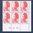 Timbres poste de France bloc de six timbres avec coin daté du 09. 06. 89. neuf. Réf Yvert & Tellier N° 2616, timbres Liberté avec lettre C rouge, lot N° 1.