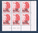 Timbres poste de France bloc de six timbres avec coin daté du 07. 04. 88. neuf. Réf Yvert & Tellier N° 2530, timbres Libreté avec en surcharge valeur convertie en monnaie européenne 0,31 ECU lot N° 2.