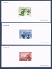 Lot de 3 gravures des timbres poste série nature. N° 2997 à 2999. Descriptif: Parc des Cévennes. Parc de la Vanoise. Parc du Mercantour.