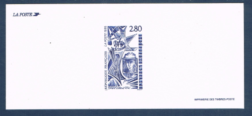 Gravure des timbres poste série sidérurgie N° 2940. Descriptif: La sidérurgie de lorraine.