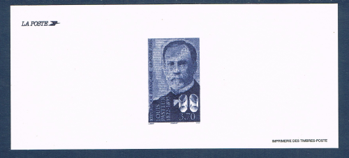Gravure des timbres poste série portrait de Louis Pasteur N° 2925. Descriptif: Centenaire de la mort de Louis Pasteur.