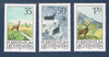 Timbres Liechtenstein série 3 valeurs émises en 1986. Réf Yvert & Tellier N° 848 / 850 neufs.  Dascriptif: Timbres animaux de chasse chevreuil du Liechtenstein.