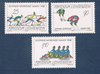 Timbres Liechtenstein série 3 valeurs  émises en 1987.Réf Yvert & Tellier N° 875 / 877 neufs. Descriptif: Timbres des jeux olympiques d'hiver à Calgary 1988.