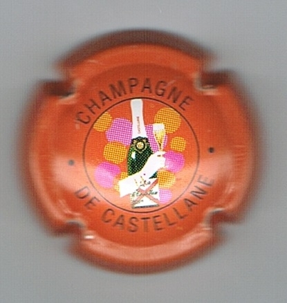 Capsule champagne Castellane orange N° 39
