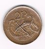 Monnaie Irlande république d'Irlande EIRE avant l'Euro 2 pound 1985, harpes instruments de musique, métaux bronze-aluminium, état T.T.B.