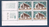 Coin daté du 10. 11. 64. composé de quatre timbres de 40c. vert, ocre et violet-brun. Réf Yvert & Tellier N° 1435 neuf. Descriptif: Chpelle de notre-dame du Haut, à Ronchamp.