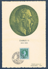 Journée du timbre, carte postale de Monaco émise en 1948. Descriptif: Carte postale affranchie d'un timbre N° 301 à L'effigie de Charles III 1818 - 1889.