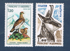 Timbres poste Andorre Français émis en 1979. Réf Yvert & Tellier N° 274 / 275 neufs**. Descriptif: Timbres protection de la nature. Faune. Mammifère et oiseau.