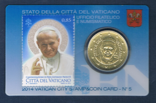 Vatican Coincard N°5 effigie Pape François