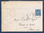 Timbre poste de France sur lettre type Sage 15 c. bleu, avec oblitérations des Ardennes cachet à date noir et cachet imprimé rouge.