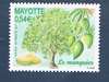 Timbre poste de Mayotte émis en 2007. Réf: Yvert & Tellier. N° 205 neuf.  Descriptif: Arbre le manguiers.