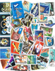 Philatélie pochette de plus de 50 timbres oblitérés, type cosmos- espace. Descriptif: Timbres du monde Réf du lot G 100.