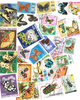 Philatélie pochette de plus de 50 timbres oblitérés, type papillons. Descriptif: Timbres du monde Réf du lot G 101.