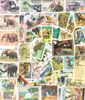 Pochette de plus de 50  timbres oblitérés  différents, type Eléphants. Descriptif: Timbres du monde. Réf: du lot  G 133. Timbres de toute époque et très variés.