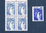 Bloc de quatre timbres poste. Type Sabine, millésime 1978. Réf Yvert & Tellier. N° 1963 neuf** gomme tropicale. Timbres avec variété d'impression de couleur sans fond bleu + 1 timbre normal bleu-v.