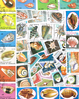 Pochette de plus de 50 timbres oblitérés  différents, type Coquillage. Descriptif: Timbres du monde. Réf: du lot  G 139. Timbres de toute époque et très variés.