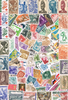 Lot découverte 400 timbres oblitérés timbres toute époque