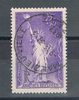 Timbre de France type 75 c. + 50 c. violet  de 1936. Réf  Yvert & Tellier N° 309 oblitéré. Descriptif: Statue de la Liberté. Lot N° 1.