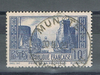 Timbre de France type. 10 f. bleu III. - pas de trait vertical au E de Poste, année 1930. Réf Yvert & Tellier N° 261 oblitéré. Descriptif: Port de la Rochelle. Lot N 2.