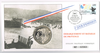 Enveloppe philatélique numismatique 1er jour d'émission affranchie 1 timbres poste à l'effigie du débarquement  + une médaille commémorative à l'effigie de Jean Moulin  Frappe  Monnaie de Paris.