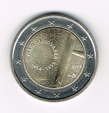 Pièce 2€ Finlande 2014  Ilmari Topiovaara