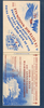 Carnet de 20 timbres avec vignettes. Jouets sportifs M.F.A. Auto-Skiff. Savon Cadum. Tissus Tetra. FLY - Tox insecticide. 1919 / 1939, 20 ème anniversaire de la loi honnorat sur les sanatoriums.