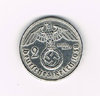 Pièce 2 Reichsmark argent empire Allemand 1938B Portrait