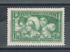 France 1931 les coiffes provinces 1 f.50 + 3 f.50 vert-jaune N°269