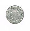 Pièce de monnaie Française 20 centimes argent. Napoléon III tête laurée, grand module émis en 1867 A. Descriptif. Tête laurée de Napoléon III à gauche.