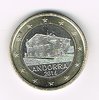 Pièce de monnaie 1 Euro courante Andorre, millésime 2014. Descriptif. Cette pièce de monnaie 1 Euro officielle représente la Cosa de la vill - maison historique à Andorre. Pièces neuves.