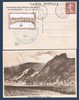 Carte postale timbre Semeuse + une vignette