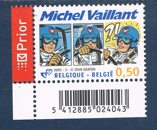 Timbre Belgique 2005 Bande dessinée MICHEL VAILLANT N°3335