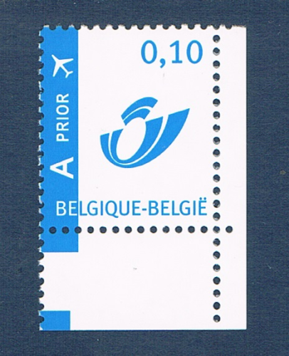 Timbre Belgique. Série courante logo Postal