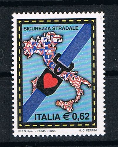 Timbre Emission Commune 2004 Italie sécurité routière N°2706