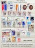 Timbres Poste de France 1989 l'année complète soit 53 timbres