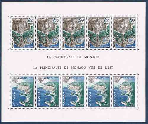 Bloc feuillet Monaco n° 14 la Cathédrale