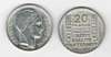 Pièce monnaie Française 20 Francs argent Turin millésime 1933