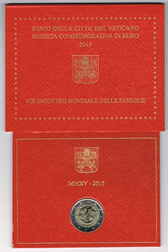 Vatican pièce 2 Euro commémorative 2015