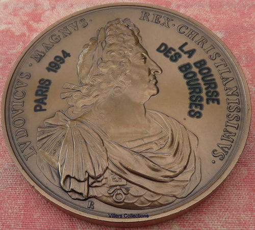 Médaille bronze Ludovicus Magnus Rex Christianissimus à droite