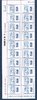 Bande 20 timbres gommés Marianne bleu