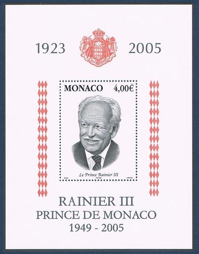 Bloc feuillet de Monaco N° 91 neuf intacte