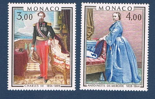 Timbres Monaco N° 1196 / 97 neuf  Tableaux.